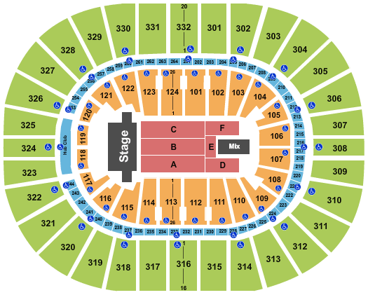 Smoothie King Center Trans-Siberian Orchestra Seating Chart